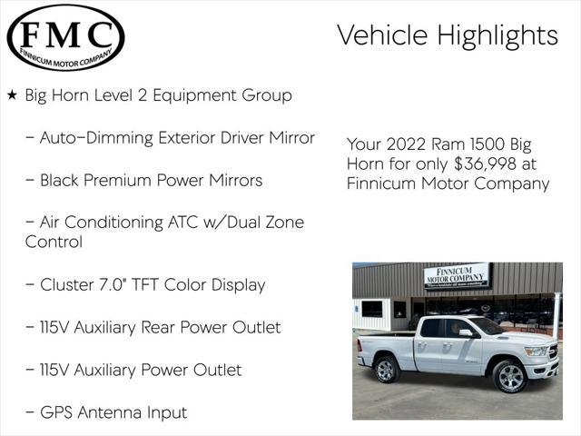 used 2022 Ram 1500 car, priced at $36,998