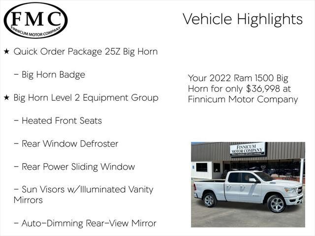 used 2022 Ram 1500 car, priced at $36,998