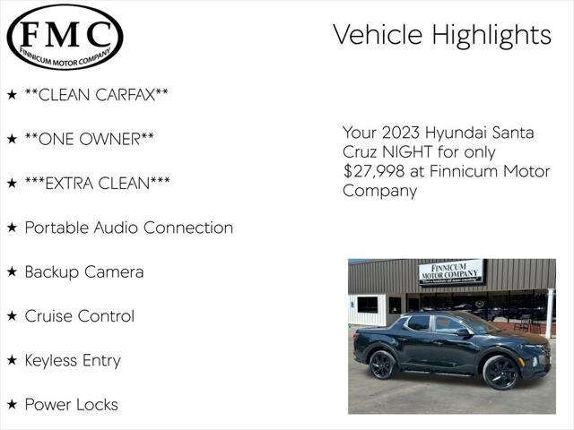 used 2023 Hyundai SANTA CRUZ car, priced at $27,998