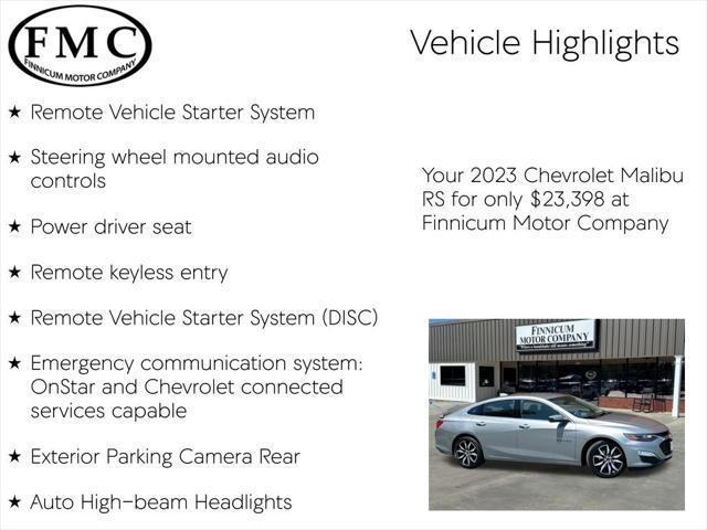 used 2023 Chevrolet Malibu car, priced at $23,398