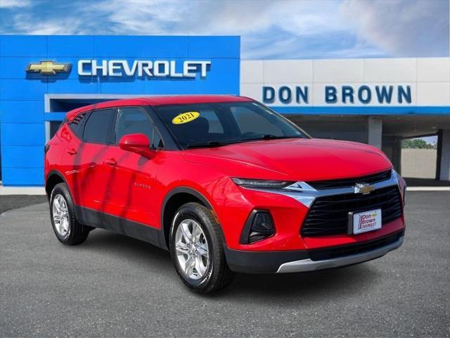 used 2021 Chevrolet Blazer car, priced at $22,433