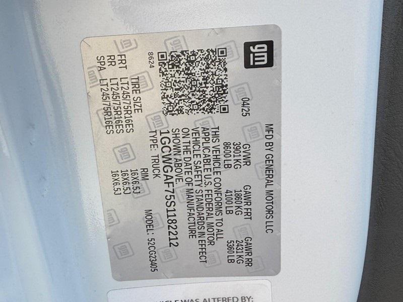 new 2025 Chevrolet Express 2500 car, priced at $44,519