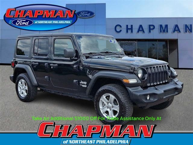 used 2020 Jeep Wrangler Unlimited car, priced at $21,899