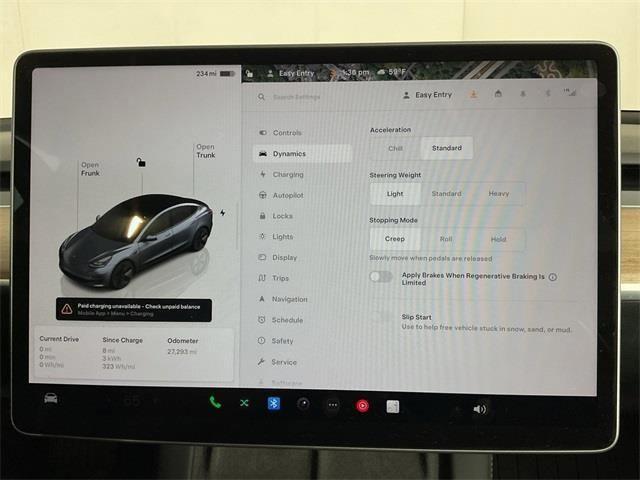 used 2023 Tesla Model 3 car, priced at $27,500