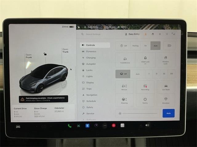 used 2023 Tesla Model 3 car, priced at $27,500