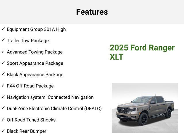 new 2025 Ford Ranger car, priced at $43,668