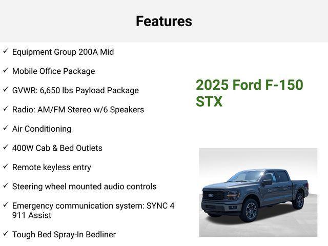 new 2025 Ford F-150 car, priced at $51,559