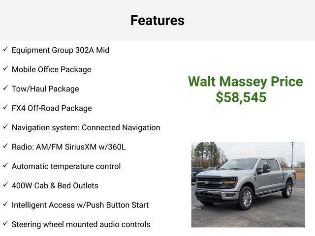 new 2024 Ford F-150 car, priced at $58,545