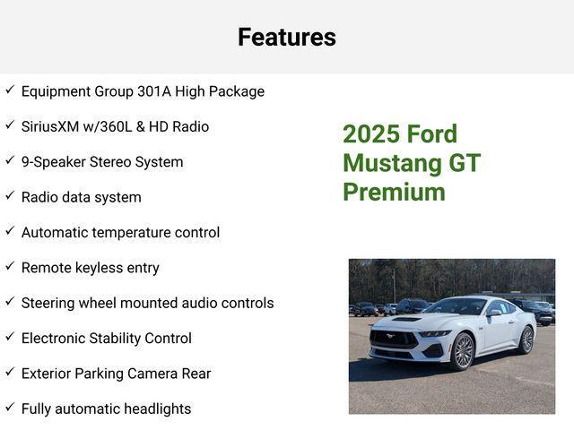 new 2025 Ford Mustang car, priced at $58,635