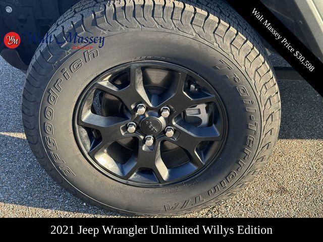 used 2021 Jeep Wrangler Unlimited car, priced at $30,598