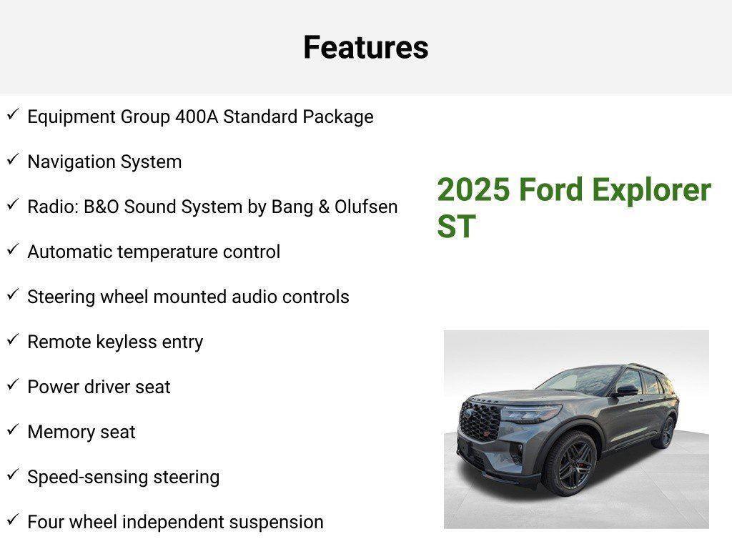 new 2025 Ford Explorer car, priced at $53,143