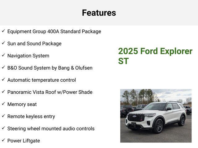 new 2025 Ford Explorer car, priced at $57,646