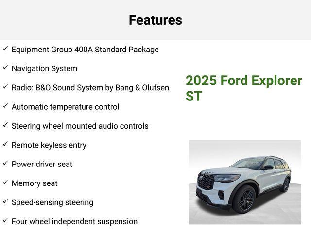 new 2025 Ford Explorer car, priced at $56,780