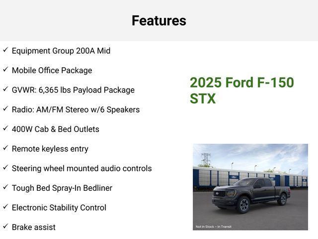 new 2025 Ford F-150 car, priced at $45,735