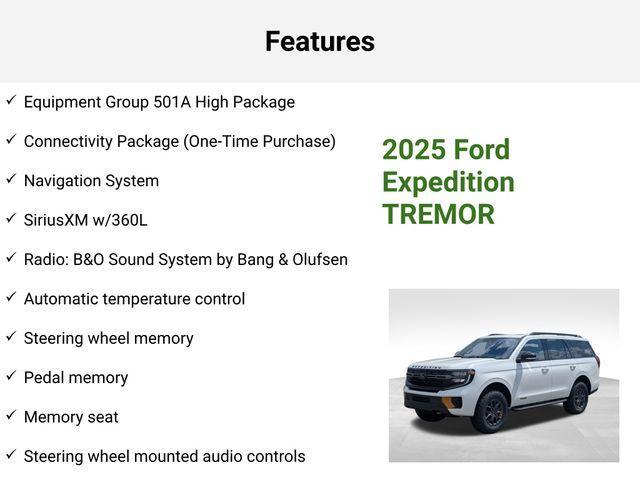new 2025 Ford Expedition car, priced at $85,760