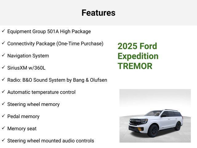 new 2025 Ford Expedition car, priced at $83,998
