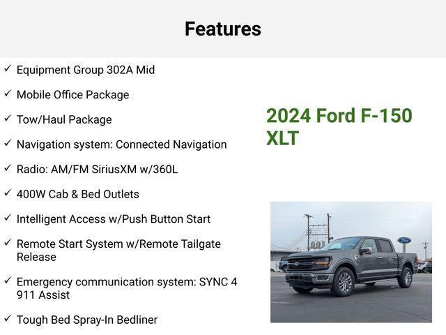 new 2024 Ford F-150 car, priced at $49,945