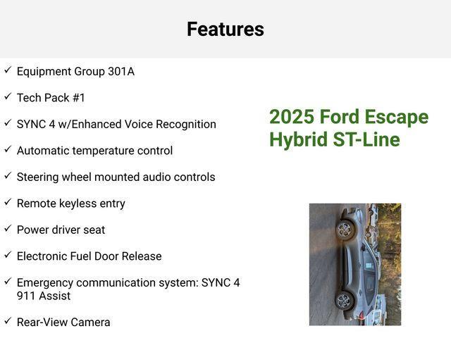 new 2025 Ford Escape car, priced at $32,488