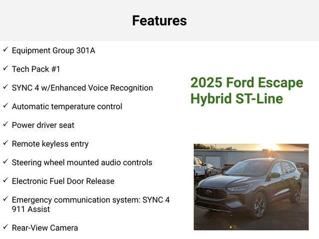 new 2025 Ford Escape car, priced at $32,807