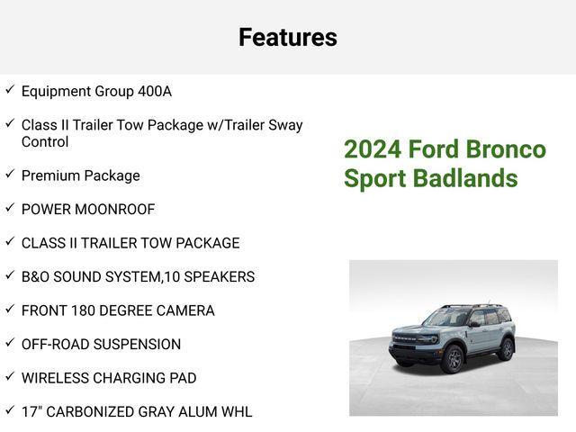 new 2024 Ford Bronco Sport car, priced at $39,477