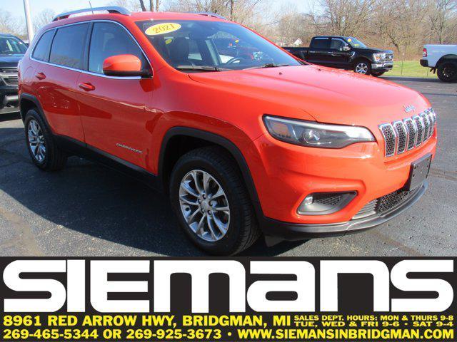 used 2021 Jeep Cherokee car, priced at $25,496
