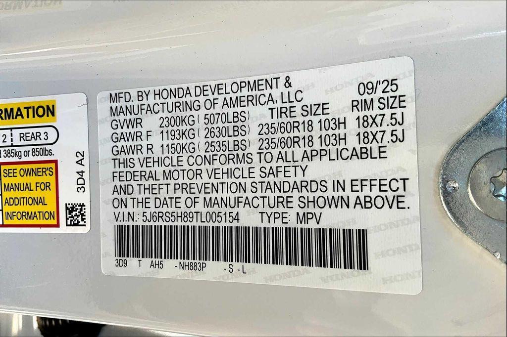 new 2026 Honda CR-V Hybrid car, priced at $40,630