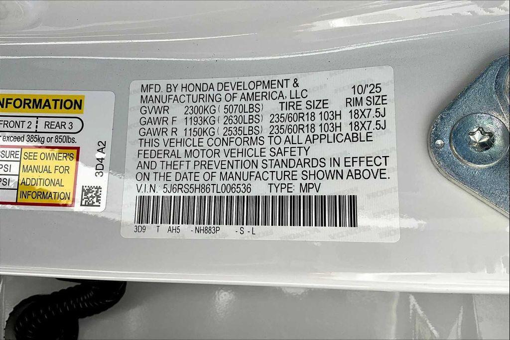 new 2026 Honda CR-V Hybrid car, priced at $40,630