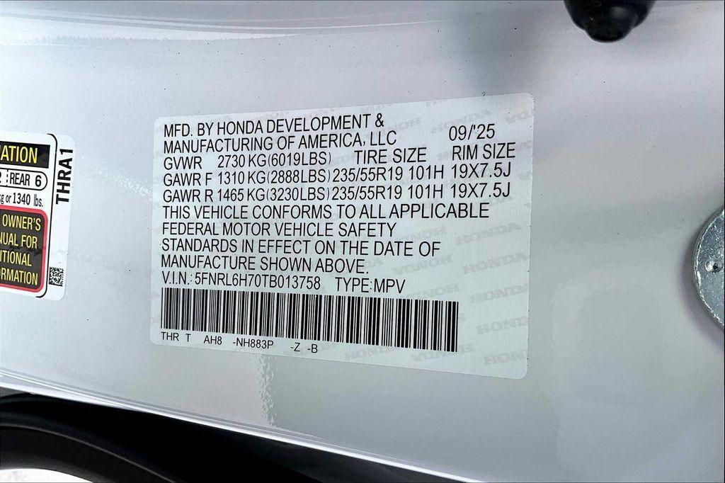 new 2026 Honda Odyssey car, priced at $46,440