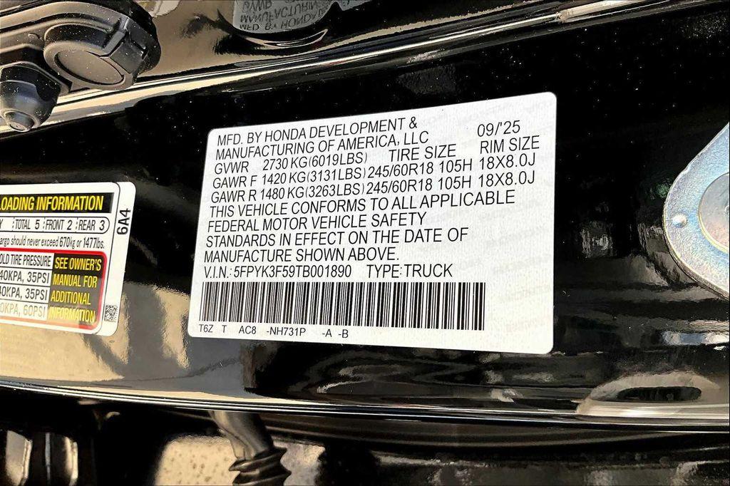 new 2026 Honda Ridgeline car, priced at $44,890