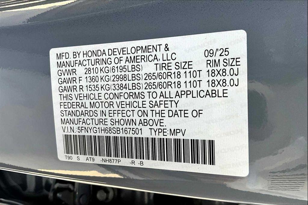 new 2025 Honda Pilot car, priced at $51,350