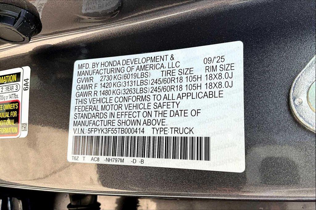 new 2026 Honda Ridgeline car, priced at $44,890