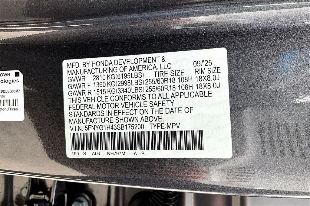 new 2025 Honda Pilot car, priced at $47,095