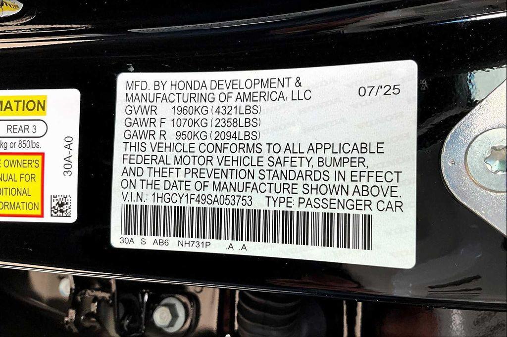 new 2025 Honda Accord car, priced at $31,710