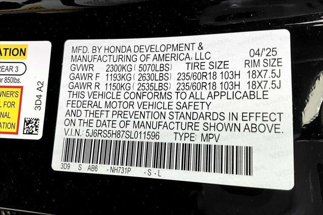 new 2025 Honda CR-V Hybrid car, priced at $39,045