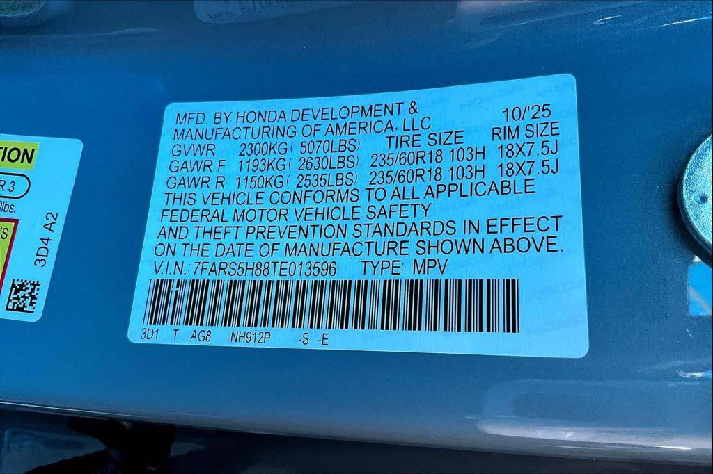 new 2026 Honda CR-V Hybrid car, priced at $40,630