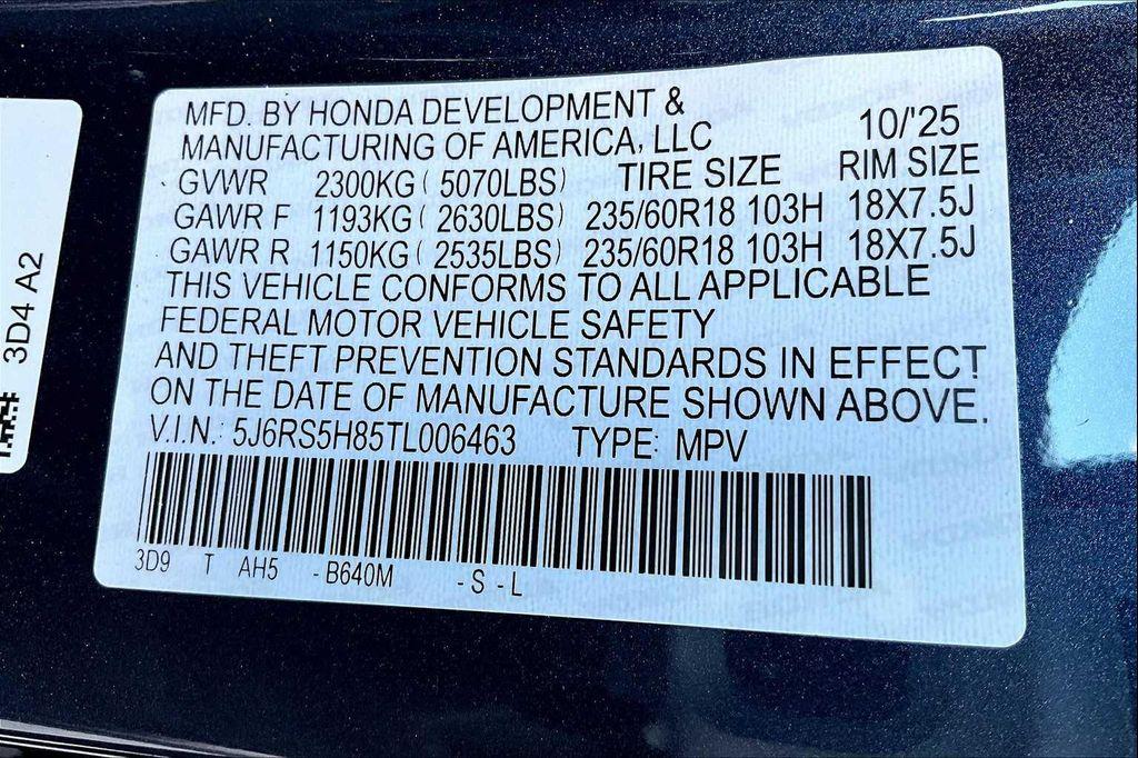 new 2026 Honda CR-V Hybrid car, priced at $40,175