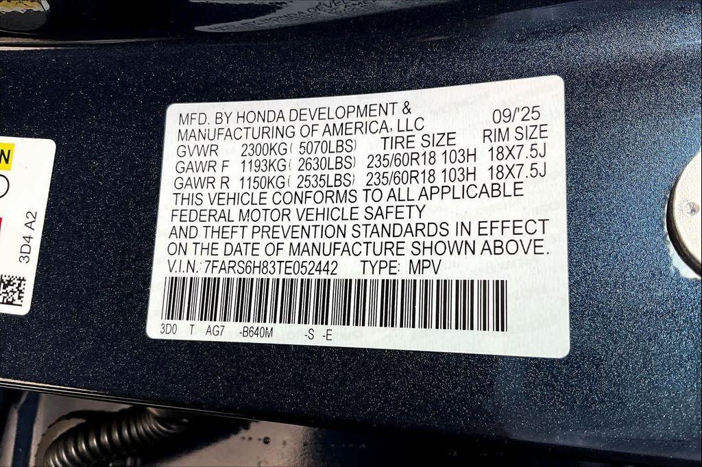 new 2026 Honda CR-V Hybrid car, priced at $41,675