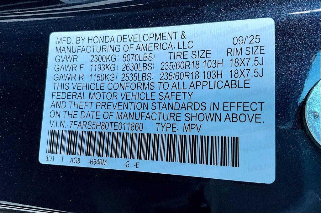 new 2026 Honda CR-V Hybrid car, priced at $40,175