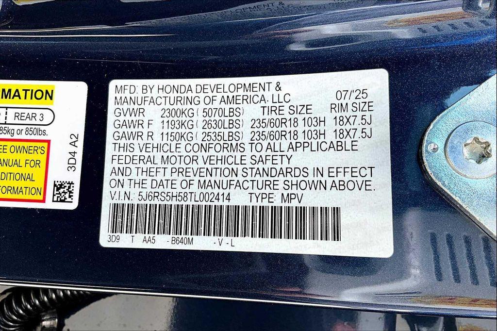 new 2026 Honda CR-V Hybrid car, priced at $37,025