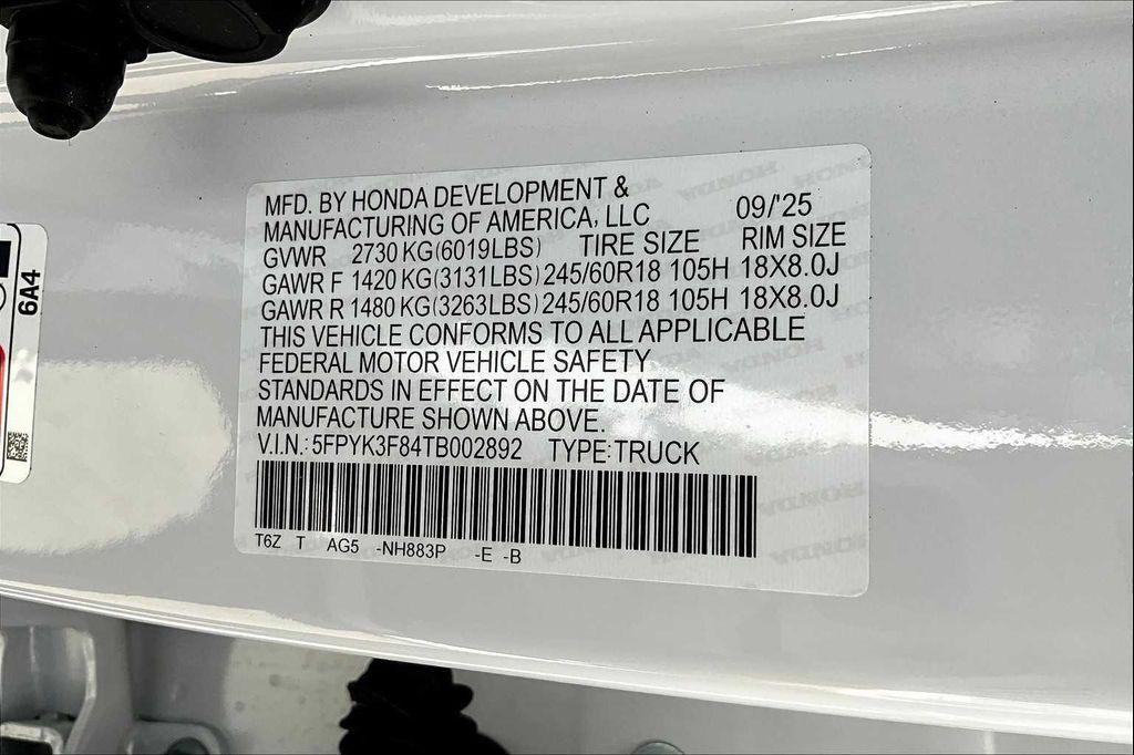 new 2026 Honda Ridgeline car, priced at $49,145