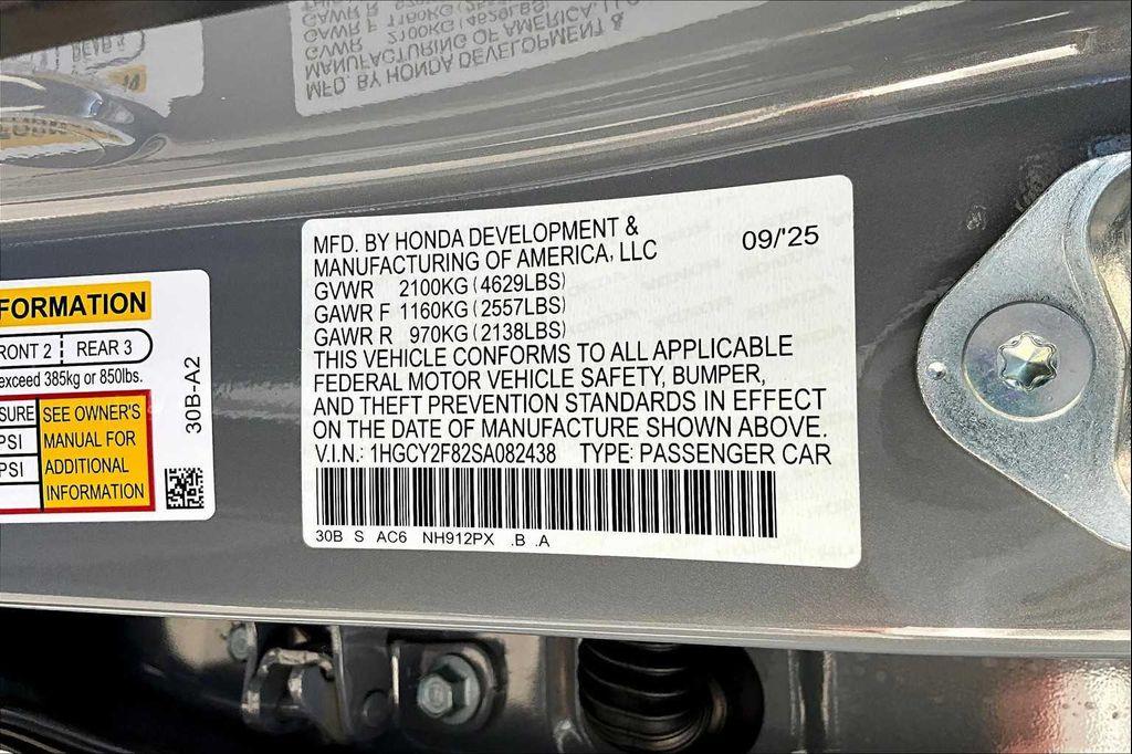 new 2025 Honda Accord Hybrid car, priced at $40,950