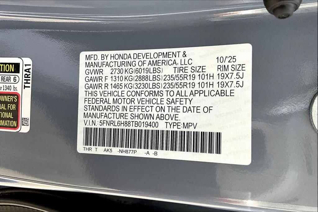 new 2026 Honda Odyssey car, priced at $49,810