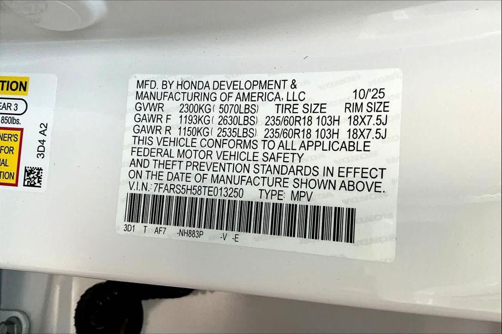 new 2026 Honda CR-V Hybrid car, priced at $37,535