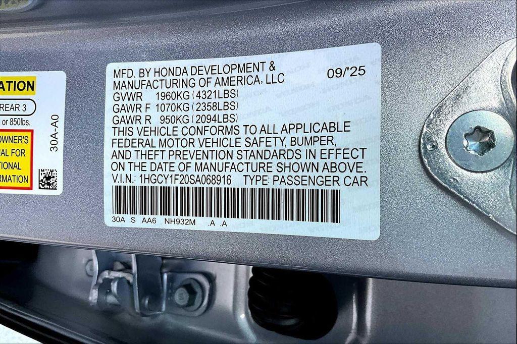 new 2025 Honda Accord car, priced at $29,490