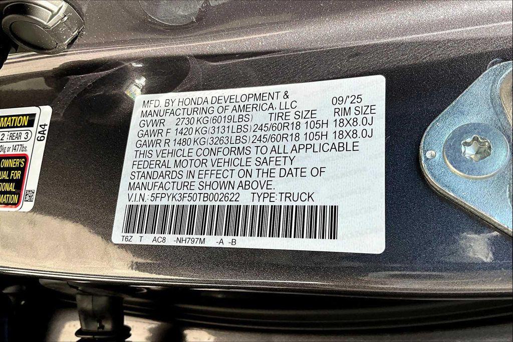 new 2026 Honda Ridgeline car, priced at $44,890