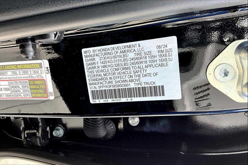 new 2025 Honda Ridgeline car, priced at $44,375