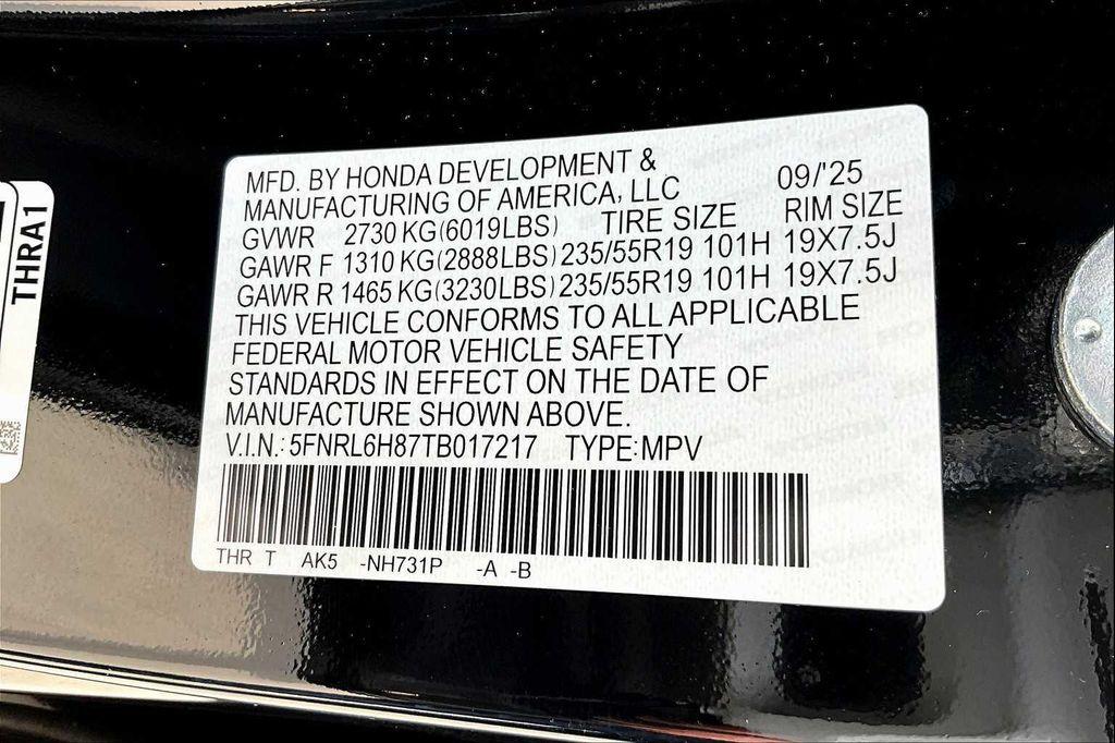 new 2026 Honda Odyssey car, priced at $48,990