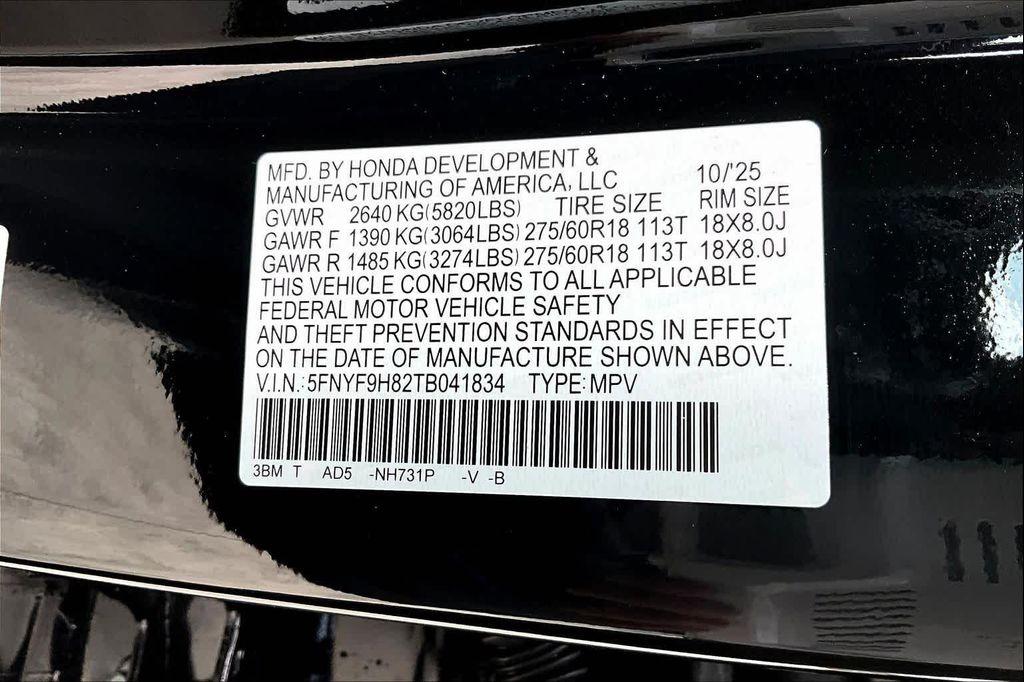 new 2026 Honda Passport car, priced at $54,165