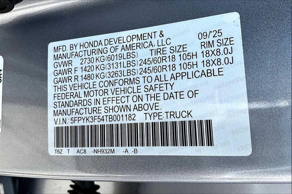 new 2026 Honda Ridgeline car, priced at $44,890