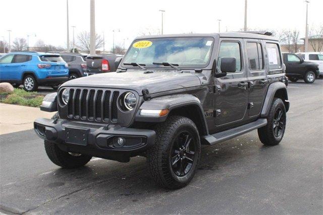 used 2021 Jeep Wrangler Unlimited car, priced at $32,708